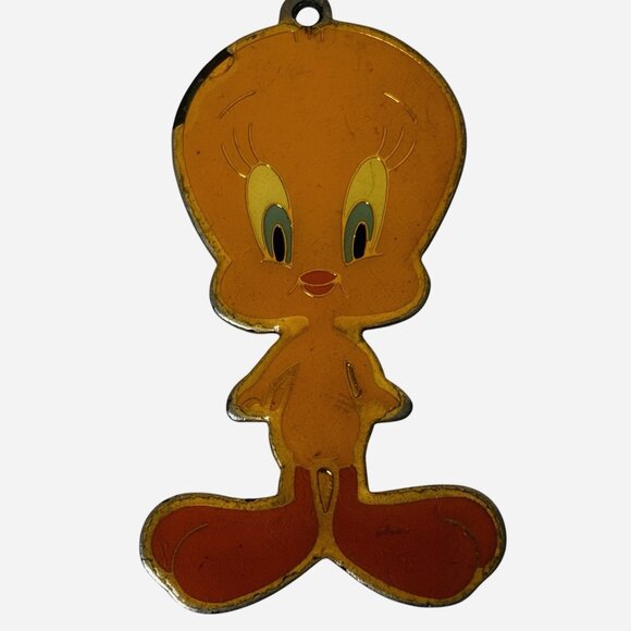 Rare Vintage 1990 Tweety Bird Pendant Warner Bros Looney Tunes Collectible - Picture 1 of 8
